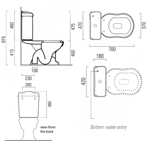 Classic Signature A50.75 Toilet – Olde English Tiles™